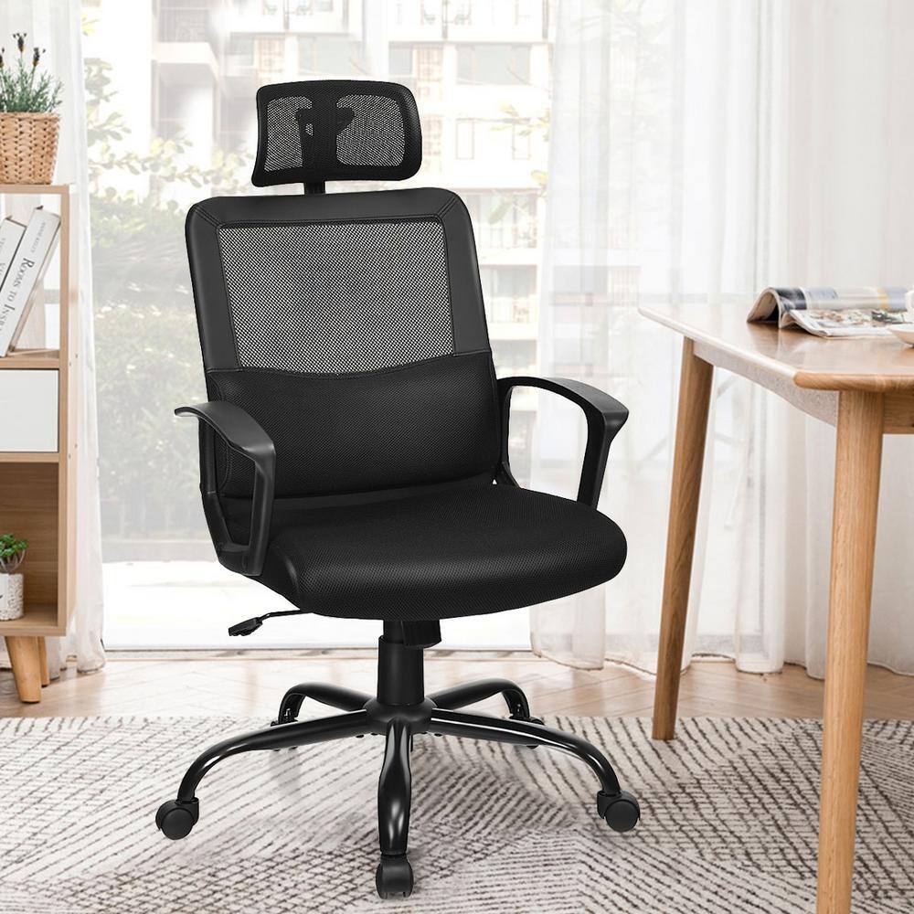 Black High Back Ergonomic Mesh Swivel Office Chair