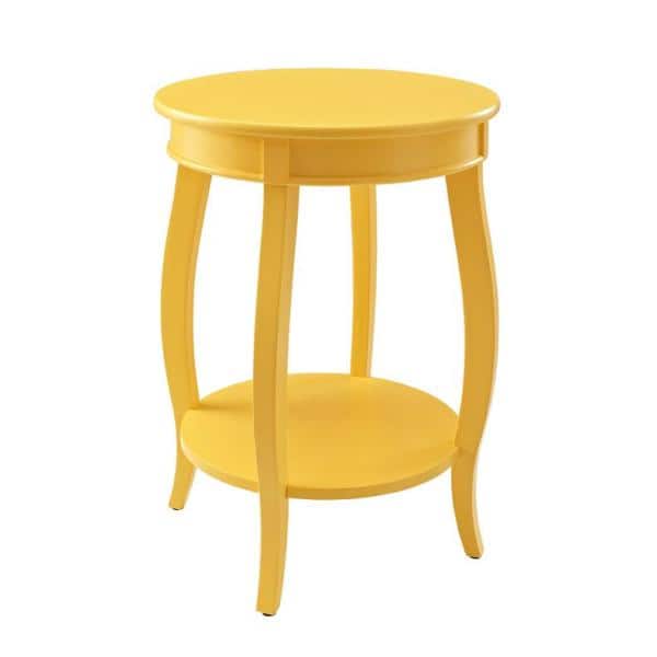 Powell Company Yellow Round Table With, Yellow Round Table
