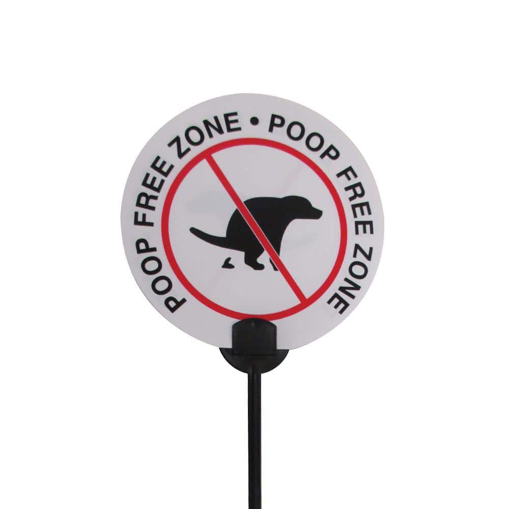 6 in. Vinyl Canine Clean Up Yard Sign with Holder price history on PriceWatchPro