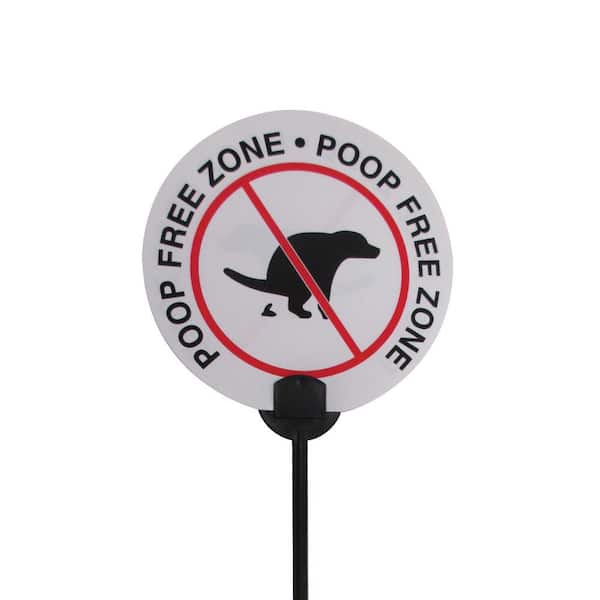 Everbilt 6 in. Vinyl Canine Clean Up Sign