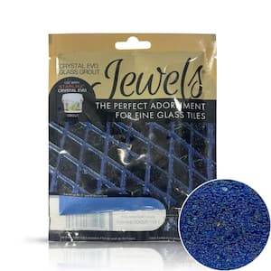 Crystal Glass Grout Jewels Lapis Blue 75 grams (1-Pack)