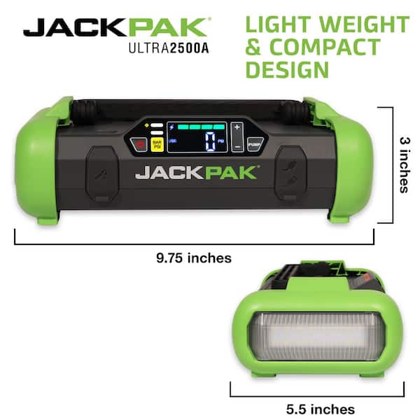 Quickjack JackPak 4-in-1 Starthilfe Powerbank Kompressor in München -  Schwanthalerhöhe, Auto Hifi & Navigation Anzeigen