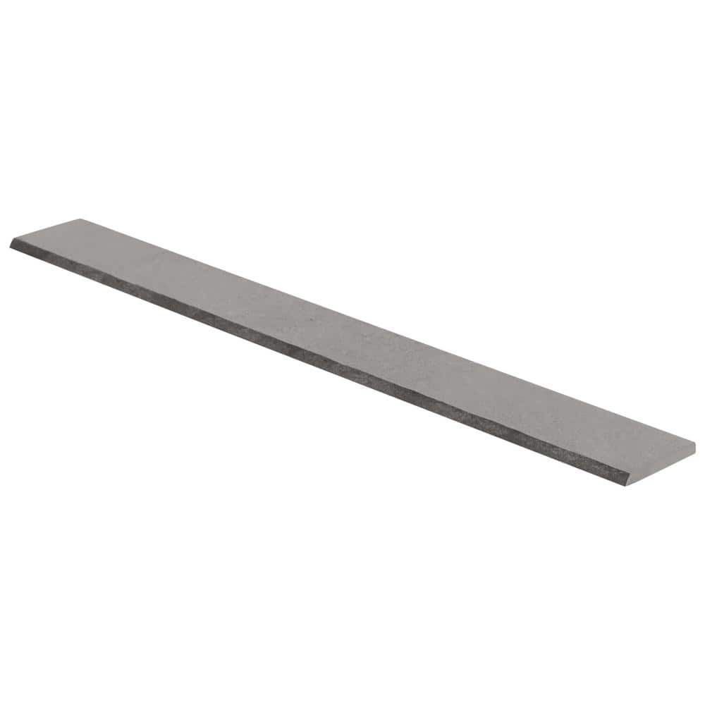 Monolith Silver Gray 3x24 Matte Porcelain Waterproof Tile Trim