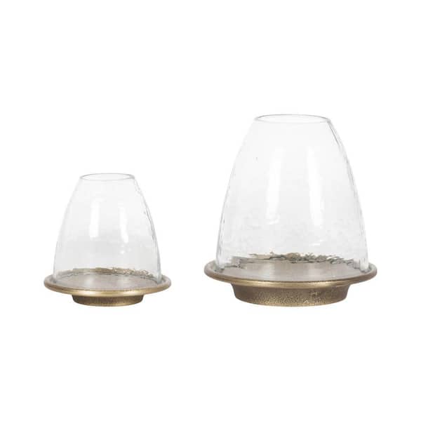 Campana Gold Metal Candle Holder 2-Pack