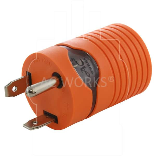 RV 30 Amp Generator Plug Adapter 4 Prong L14-30 to TT-30 125V 