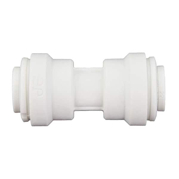 John Guest 1/4 in. x 1/4 in. White Polypropylene PTC Union