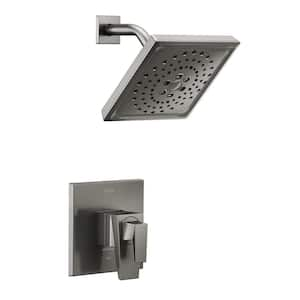 Trillian 1-Handle Wall-Mount Shower Trim Kit in Lumicoat Black Stainless (Valve Not Included)