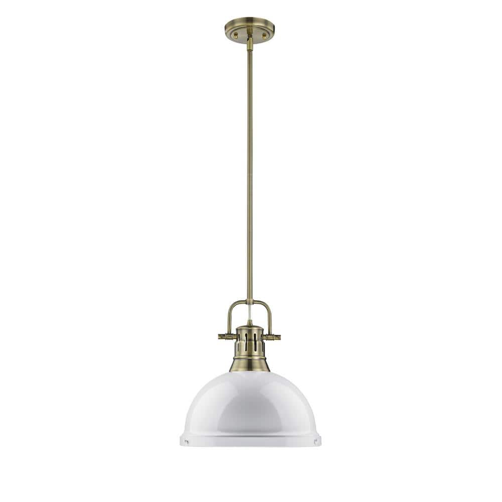 Golden Lighting Duncan 1 Light Pendant with Rod