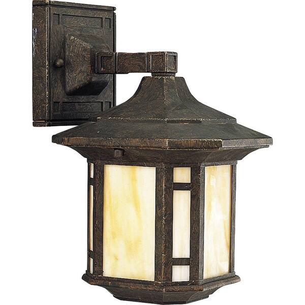 Progress Lighting Arts and Crafts Collection Wall Mount Outdoor Weathered Bronze Lantern