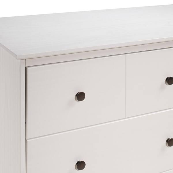 Walker Edison Furniture Company Clic Mid Century Modern 6 Drawer White Solid Wood Dresser Hdr6dddrwh The Home Depot Walker Edison Furniture Company Clic