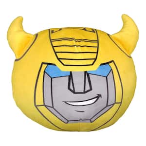 Hasbro Transformers Bumblebee Smile Multi-Color Travel Cloud Pillow
