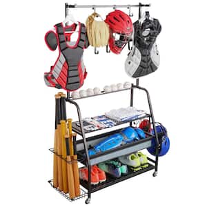 150 lbs. Weight Capacity baseball Yoga Mat Storage Rack Gym Garage Sports Organizers