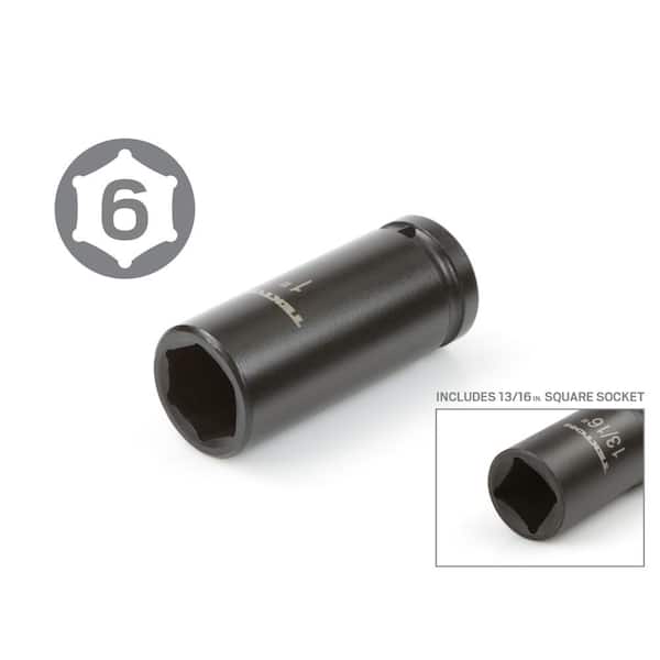 TEKTON 3/4 in. Drive 7/8-2 in. 6-Point Deep Impact Socket Set (22