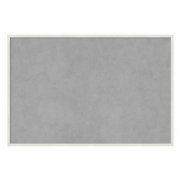 Amanti Art Lucie White 25 in. x 17 in Framed Magnetic Board