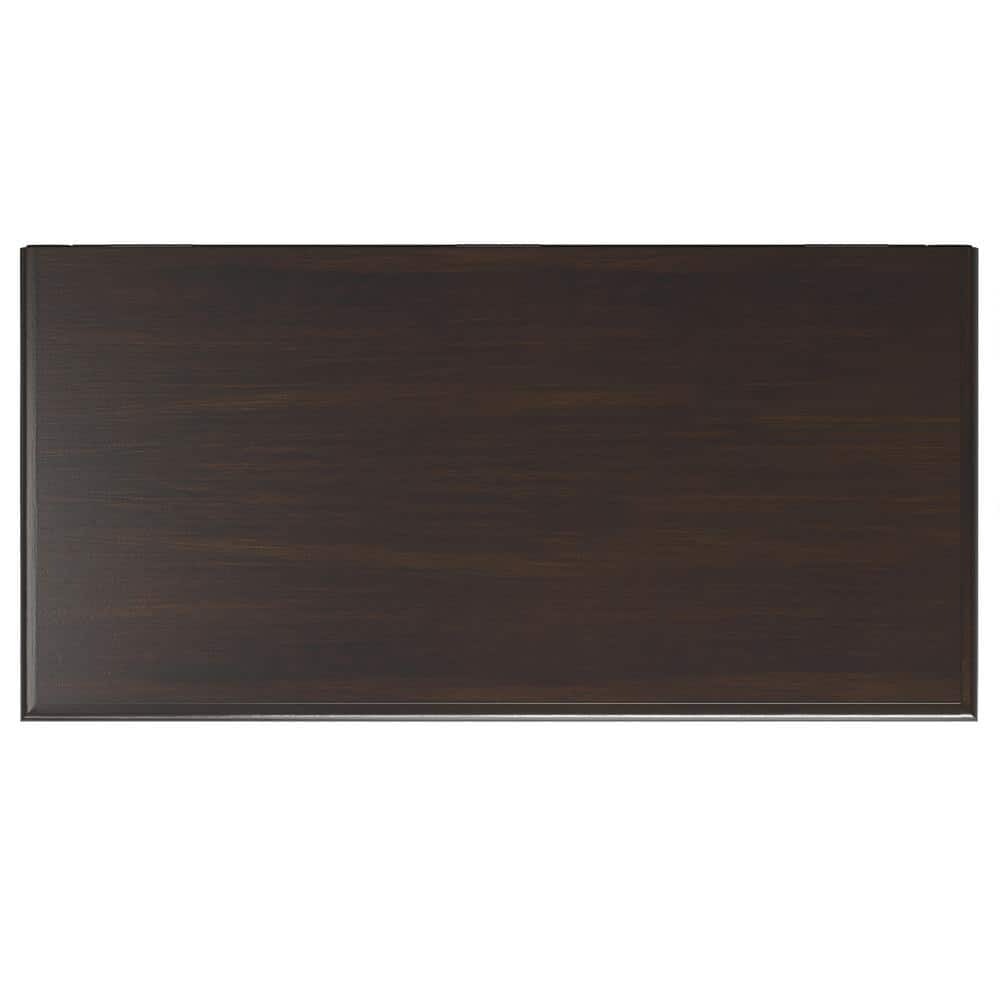 Chestnut Brown Solid Wood Storage Bench Trunk with Safety Hinges