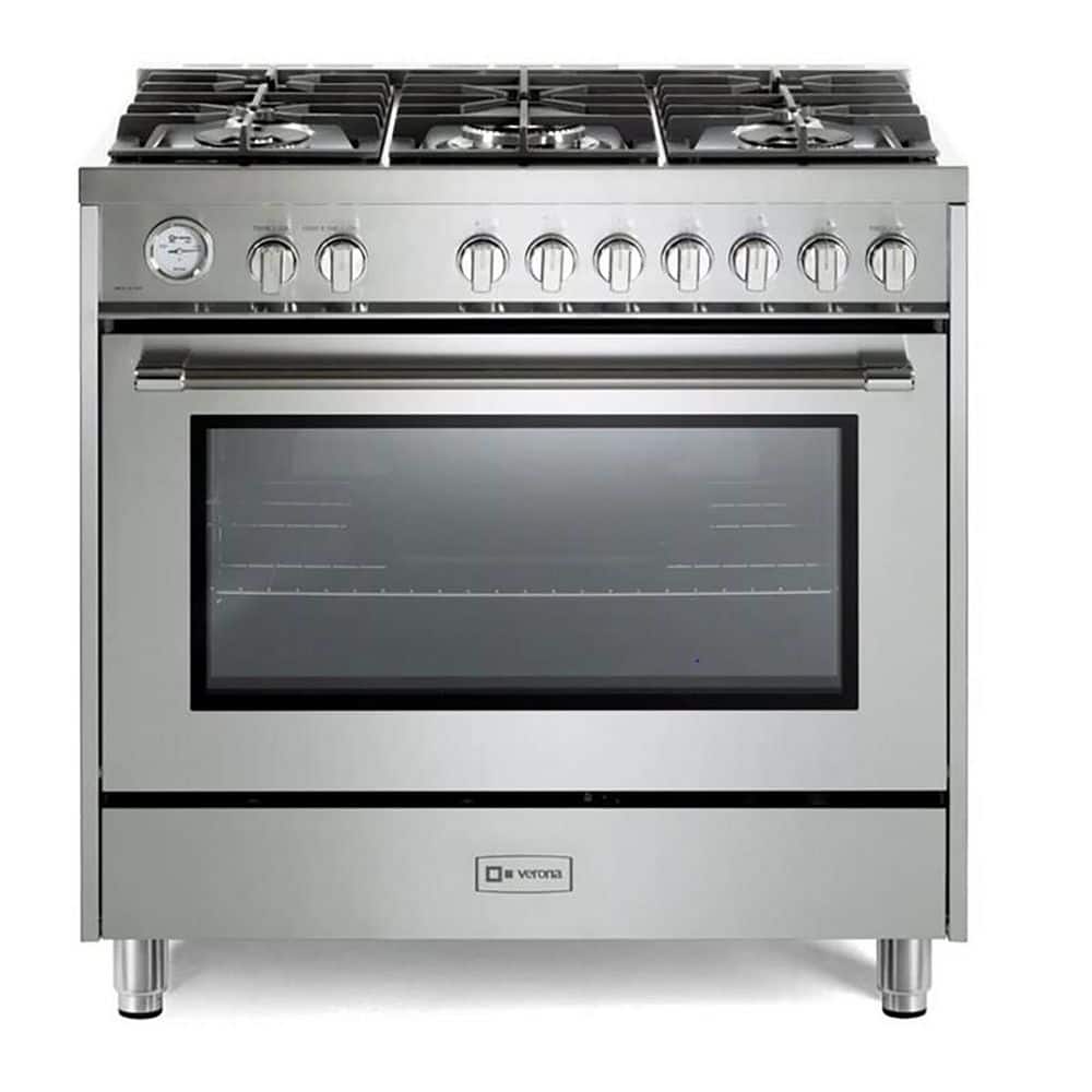 Prima Series 36  in. Freestanding Single Oven Gas Range with 5 Sealed Burners in Stainless Steel price history on PriceWatchPro