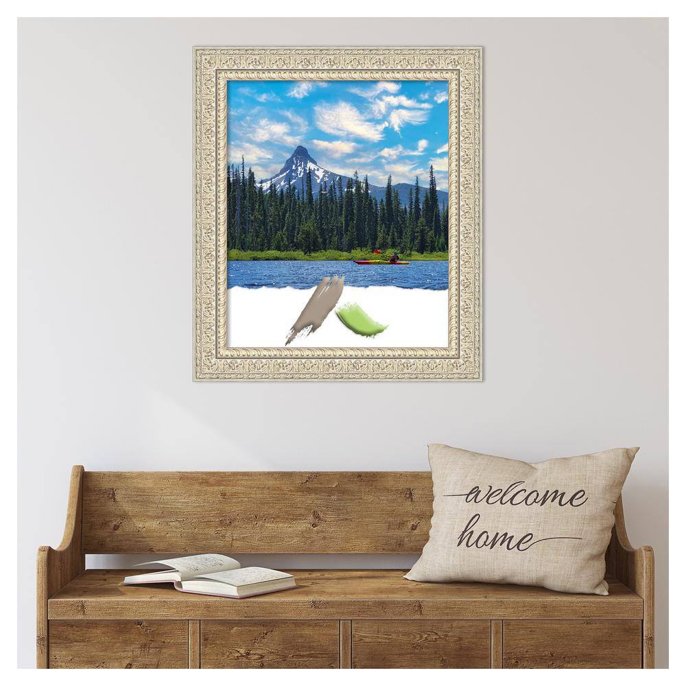 Fair Baroque Cream and Brown Wood Picture Frame