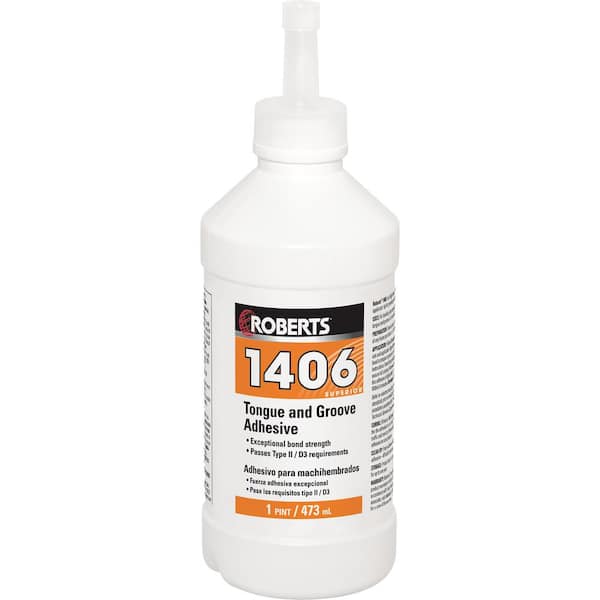 ROBERTS 1406 16 oz. Tongue and Groove Adhesive in Pint Applicator Bottle