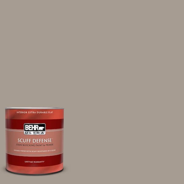 BEHR ULTRA 1 qt. #N200-4 Rustic Taupe Extra Durable Flat Interior Paint & Primer