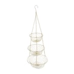 Fox Run Gold 3-Tier Hanging Fruit Basket