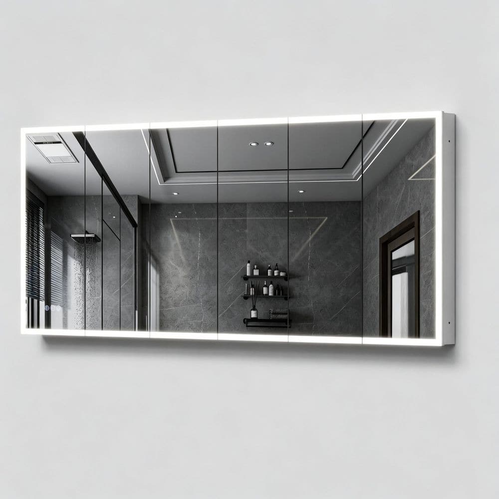 40 in. W x 5.7 in. H Rectangular Aluminium Alloy Frameless Medicine Cabinet with Mirror price history on PriceWatchPro