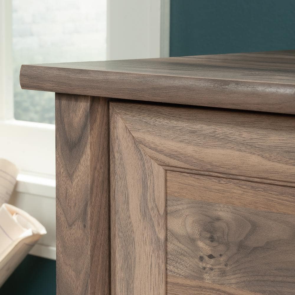Washed Walnut 2-Drawer Lateral File Cabinet with Metal Hardware