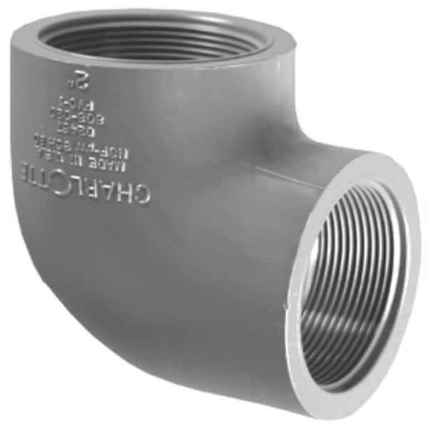 Charlotte Pipe 2 PVC Schedule 80 90-Degree Elbow FIPXFIP