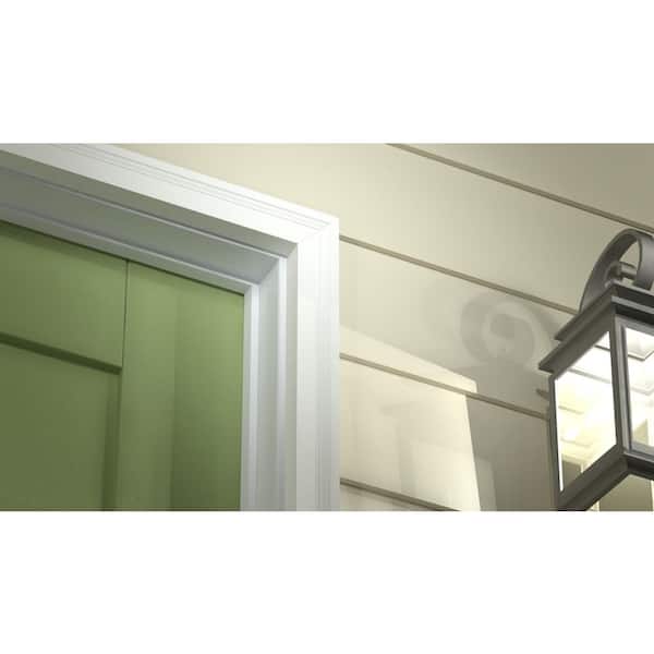 Veranda 2448 1 1/4 in. x  2 in. x  96 in. Primed PVC Composite Brickmould Moulding (1-Piece − 8 Total Linear Feet)
