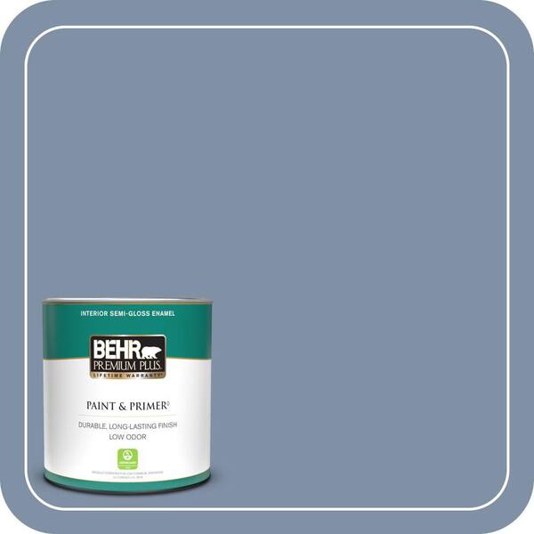 BEHR PREMIUM PLUS 1 qt. #MQ5-16 Montage Semi-Gloss Enamel Low Odor Interior Paint & Primer