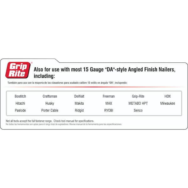 Bosch 1-1/4-in 15 -Gauge Angled Galvanized Collated Finish Nails 4000