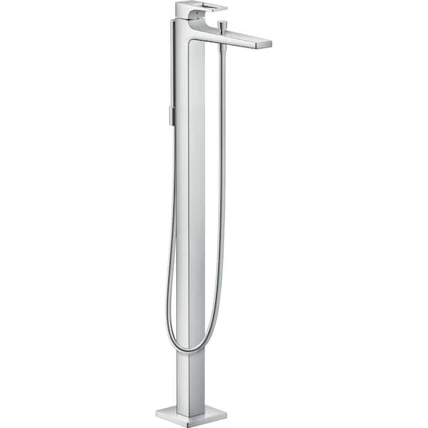 Hansgrohe Metropol Single-Handle Freestanding Tub Faucet with Hand Shower in Chrome