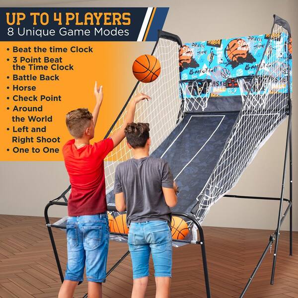 SereneLife 2-Player Basketball Arcade Game System SLBSKBG90 - The Home Depot