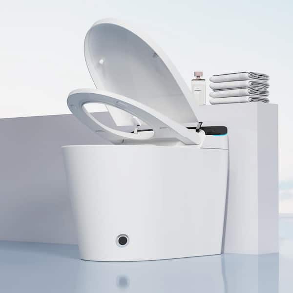 Electric Elongated Bidet Toilets in White/Black