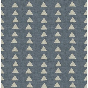 Nomadic Triangle Slate Vinyl Peel and Stick Wallpaper Roll (Covers 30.75 sq. ft.)