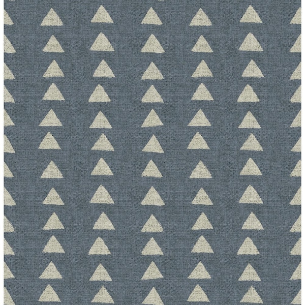 SURFACE STYLE Nomadic Triangle Slate Vinyl Peel and Stick Wallpaper Roll (Covers 30.75 sq. ft.)
