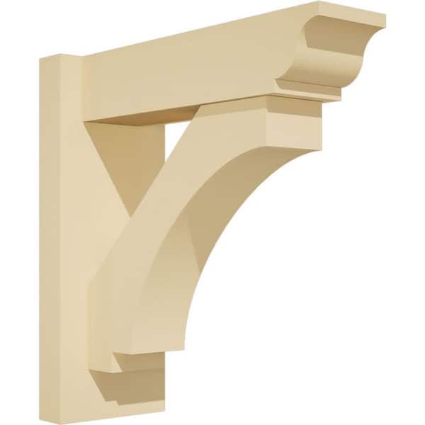 Ekena Millwork Imperial 5 in. W x 14 in. H x 14 in. D Signature Urethane Polyurethane Outlooker with Traditional Ends