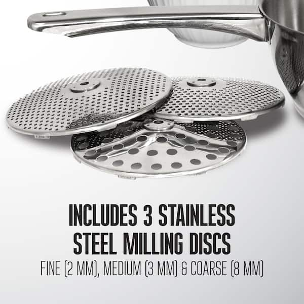 Electric Food Mill 3 Stainless Steel Milling Discs