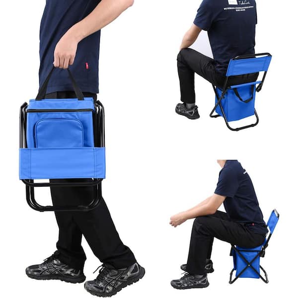 Fishing Chair Portable Folding Ice Bag Chair With Large Storage Bag Compact  Fishing Stool For Indoor Outdoor Camping Hiking - Fishing Chairs -  AliExpress