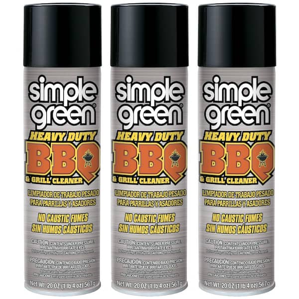 Simple Green 20 oz. Heavy-Duty Aerosol BBQ and Grill Cleaner (3-Pack)
