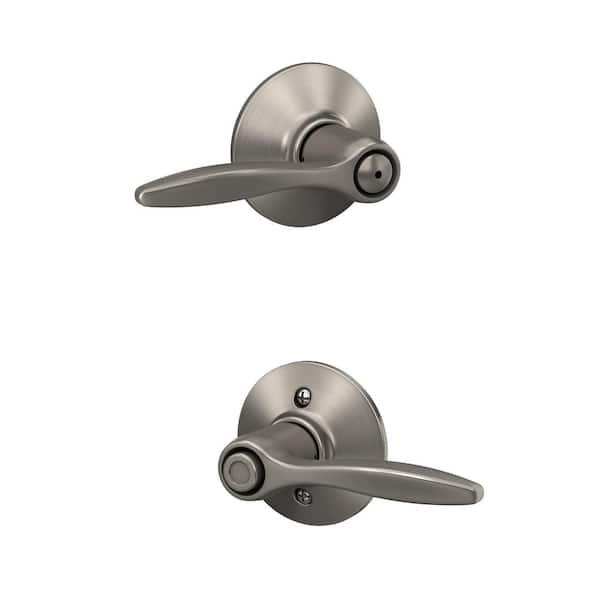 Schlage Lock Satin Nickel Merano Privacy Door Leverset