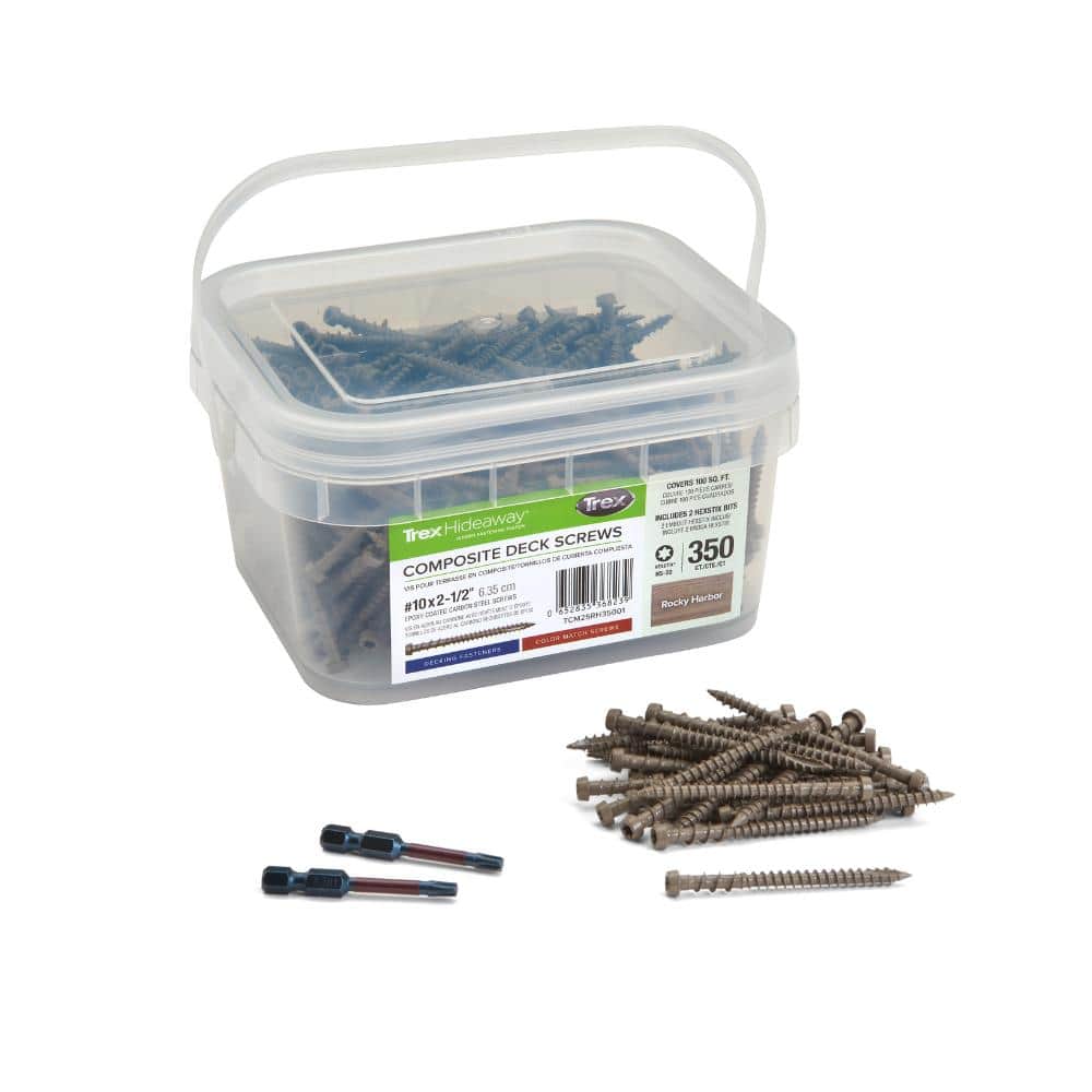 Trex 2-1/2 in. Torx Flat Undercut # 10 Rocky Harbor Color-Match