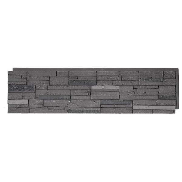 Polyurethane Faux Stacked Stone Panels -Volcano Ash