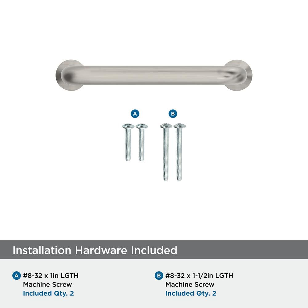 Satin Nickel 3-Inch Modern Cabinet Pull with Mounting Hardware