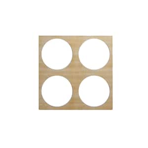 15-3/8" x 15-3/8" x 1/4" Medium Wembley Decorative Fretwork Wood Wall Panels, Birch (20-Pack)