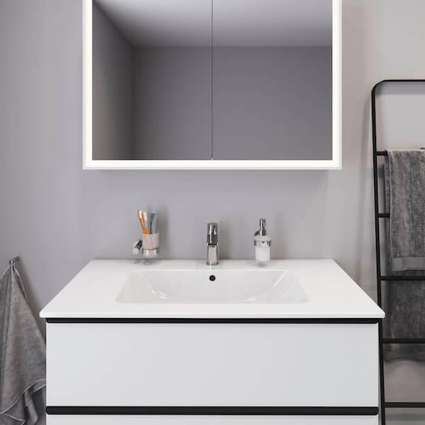 Duravit ME by Starck 40.5 in. Rectangular Bathroom Sink in White