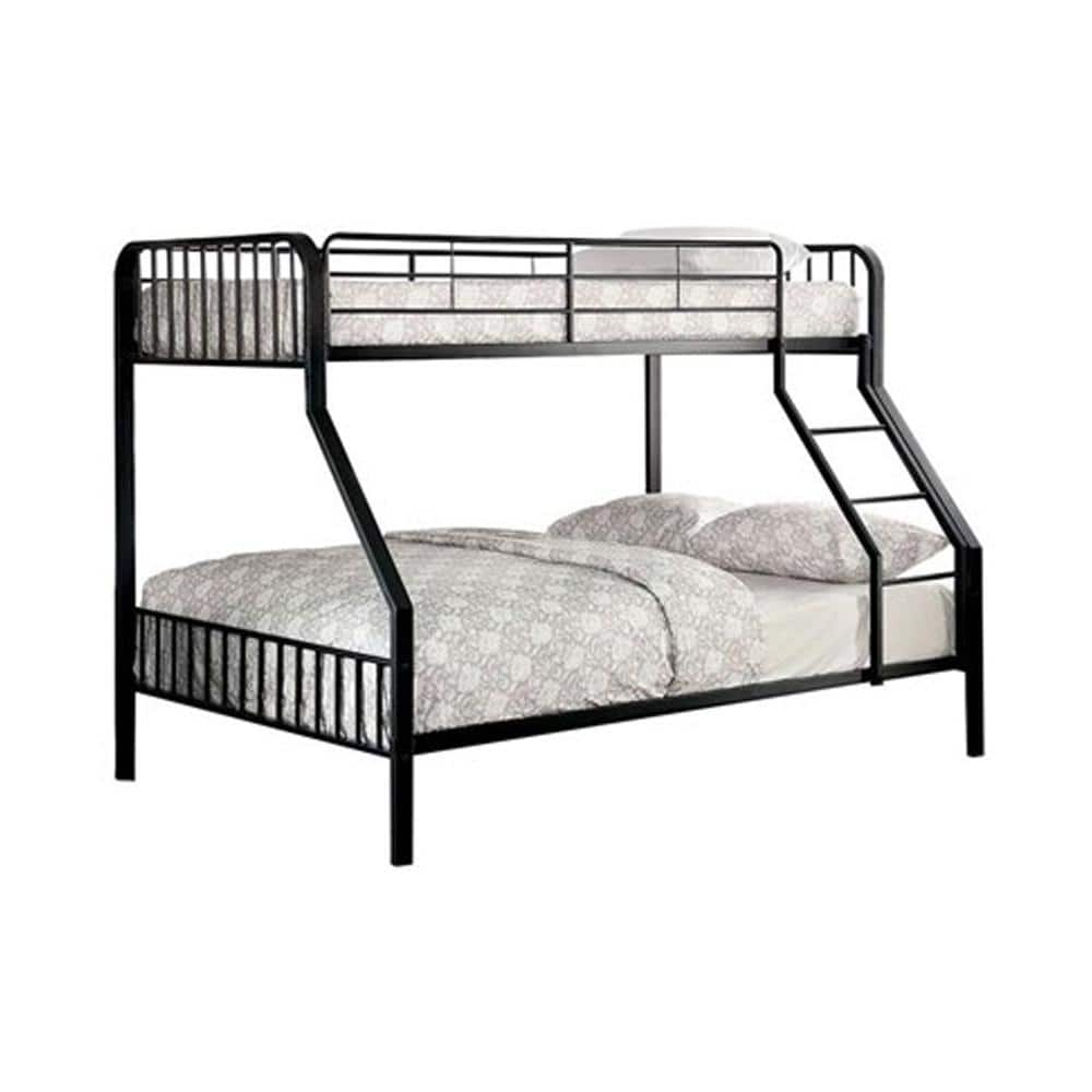 William's Home Furnishing Clement Black Twin/Full Size Bunk Bed CM ...