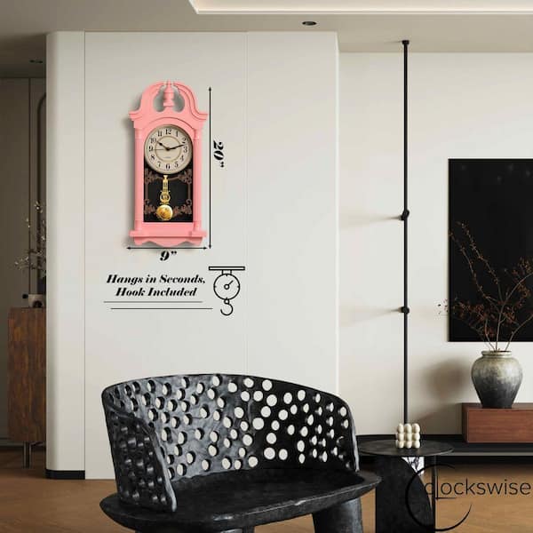 CLOCKSWISE Clockwise 20 in. Vintage-Inspired Plastic Grandfather