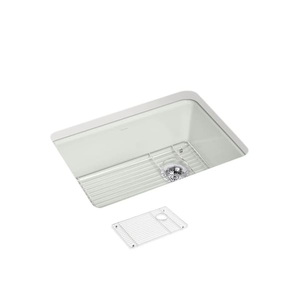 Riverby 27 in. undermount single-bowl kitchen sink in Sea Salt