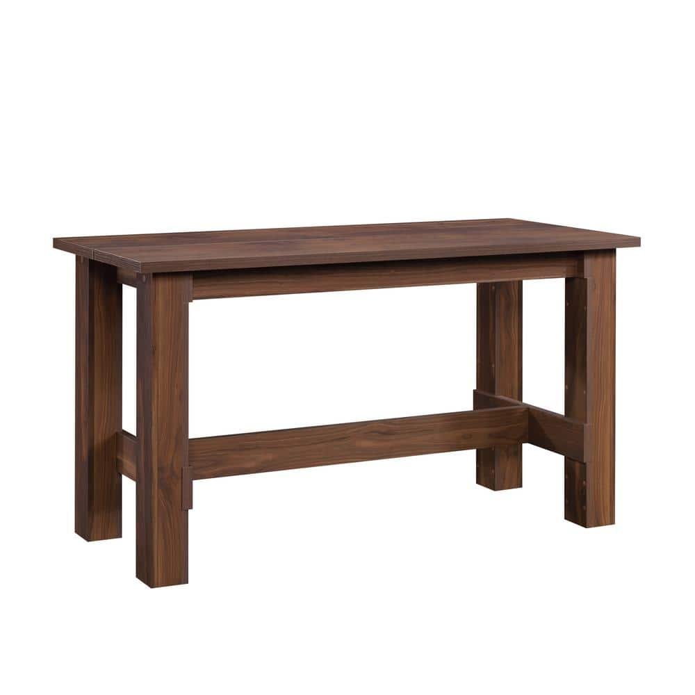 Sauder Boone Mountain Dining Table Grand Walnut: 1&#34; Thick Top, Seats 4, Laminated Surface, Metal Frame: CARB Certified, Non-Extendable