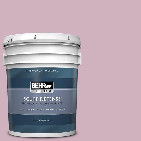 BEHR ULTRA 5 gal. #S120-3 Candlelight Dinner Extra Durable Satin Enamel Interior Paint & Primer